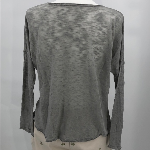 Cullen Delave Linen Sweater in Sagey-Green Grey M - Picture 7 of 8